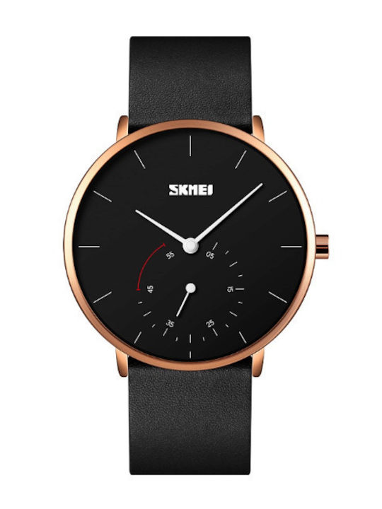Skmei 9213 Men's Watch 40mm Battery With Leathe...