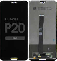 Οθόνη mit Touchscreen für Huawei P20 (Schwarz)
