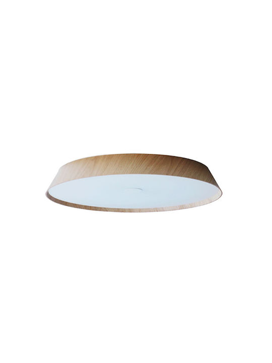 VK Lighting Πλαφονιέρα Οροφής 61εκ. Μπεζ με Ενσωματωμένο LED