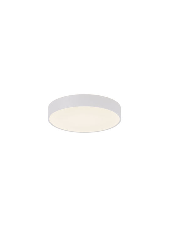 VK Lighting Πλαφονιέρα Οροφής με Ενσωματωμένο LED σε Λευκό χρώμα 40εκ.