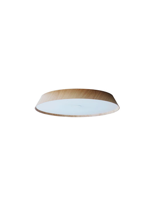VK Lighting Πλαφονιέρα Οροφής 42εκ. Μπεζ με Ενσωματωμένο LED