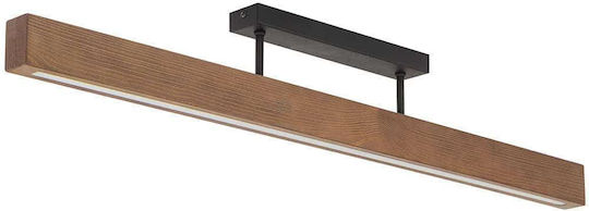 TK Lighting Таванно осветление 96бр Кафяв с Вграден LED