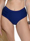 Bikini Slip Ψηλόμεσο Μπλε