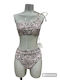Bikini Set One Shoulder Top & Slip Bottom Animal Print