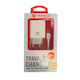 Technovo Charger with 2 USB-A Ports and Cable micro USB Power Delivery Whites