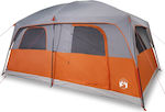 vidaXL Cort Camping Gri pentru 10 Persoane 426x304x233cm