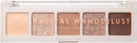 MUA Παλέτα με Σκιές Ματιών σε Στερεή Μορφή Neutral Wanderlust 3.8gr