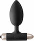 Anal Plug with Vibration Black