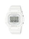 Casio Watch Automatic with White Rubber Strap