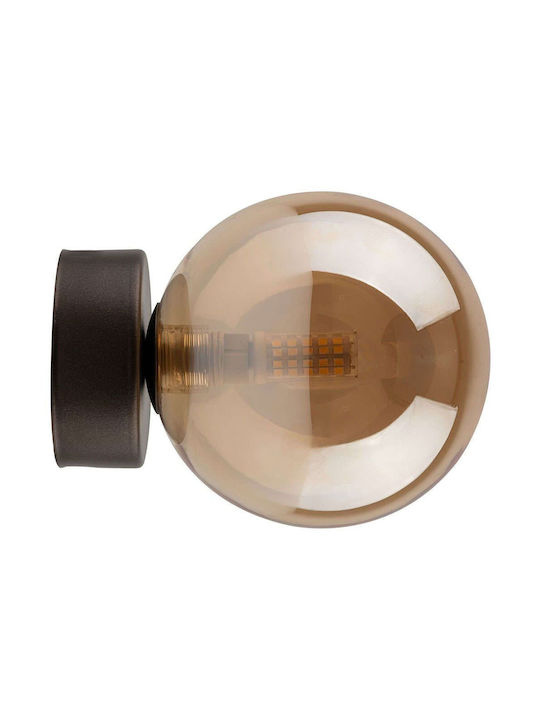 TK Lighting Estera Φωτιστικό Τοίχου με Ντουί G9 Καφέ 12x12εκ.