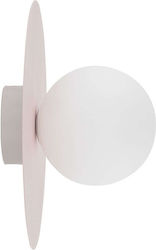TK Lighting Φωτιστικό Τοίχου Ροζ 15.5εκ.