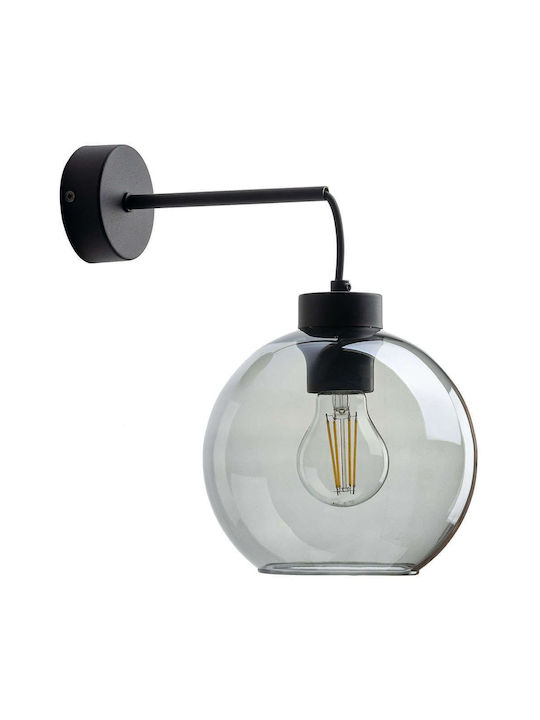 TK Lighting Cubus Φωτιστικό Τοίχου με Ντουί E27 Μαύρο 18x28εκ.