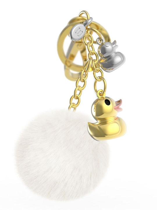 Metalmorphose Διακοσμητικό Τσάντας Bag Charm Pompom Duck Family