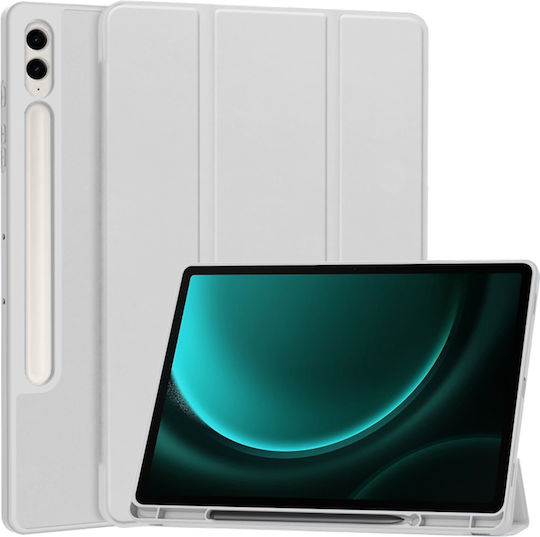 Techsuit Flip Cover Grau (Samsung Galaxy Tab S9 FE Plus)