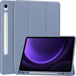 Techsuit Klappdeckel Silikon Lila Samsung Galaxy Tab S7 Plus, S8 Plus