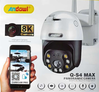 Andowl Q-S4 Max IP Cameră de Supraveghere Wi-Fi 3MP Full HD+ Rezistentă la apă cu Microfon