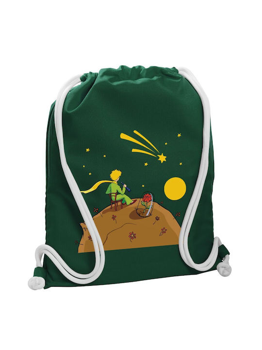 Koupakoupa Ο Μικρός Πρίγκιπας Planet Παιδική Τσάντα Πλάτης Πράσινη 48x40εκ.