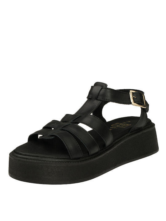Marron Sandale dama Pantofi cu platformă în Negru Culoare