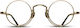 Matsuda Herren Metallisches Brillengestell aus Titan Gold 10103H AG