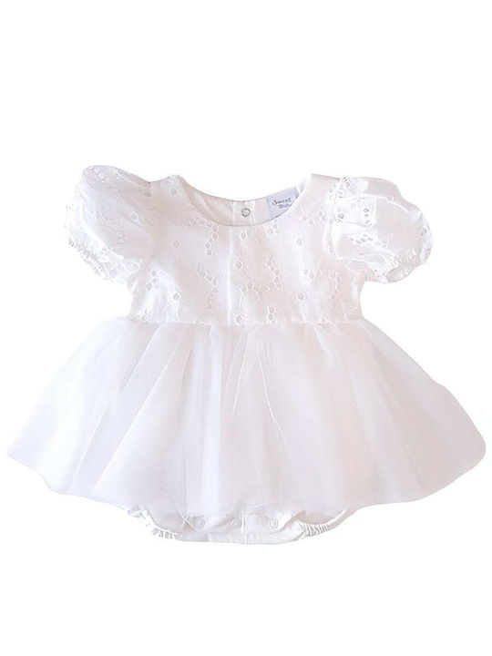 Sweet Baby Kids Dress Tulle Floral White