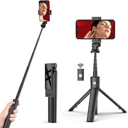 Techsuit Selfie Stick με Bluetooth / Τηλεχειριστήριο Μαύρο