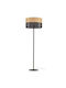 TK Lighting Nicol Floor Lamp H159xW50cm. with Socket for Bulb E27 Beige
