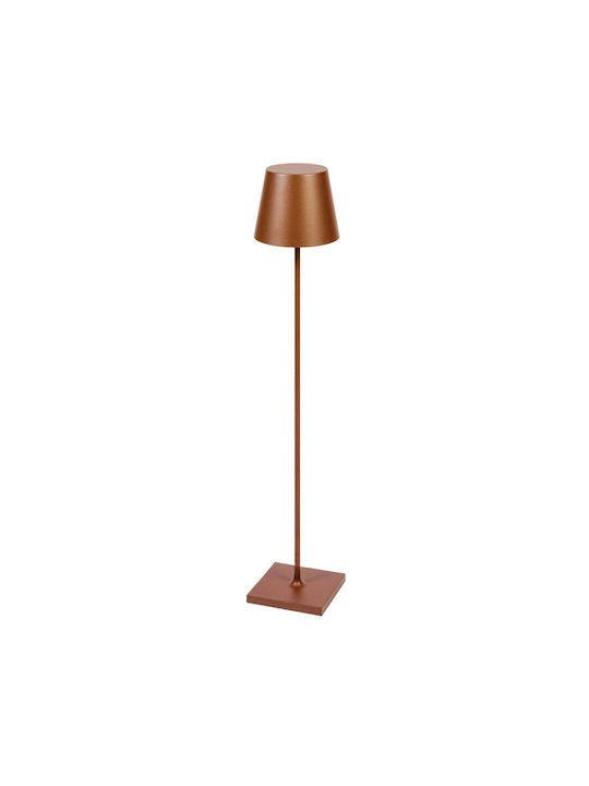 VK Lighting LED Floor Lamp H150xW28cm. with Warm White Light Brown
