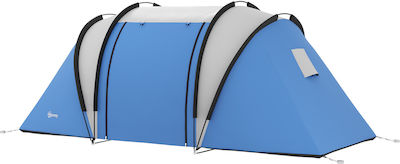 Outsunny Σκηνή Camping Μπλε για 2 Άτομα 220x450x180εκ.