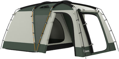 Outsunny Σκηνή Camping Πράσινη 4 Εποχών για 4 Άτομα 460x300x200εκ.