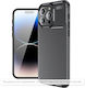 Techsuit Carbon Back Cover Σιλικόνης Μαύρο (Red...