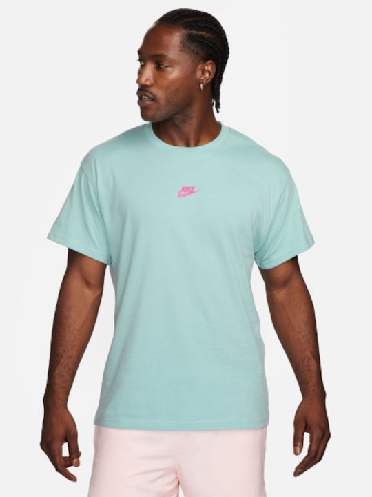 Nike T-shirt Bărbătesc cu Mânecă Scurtă Turcoaz