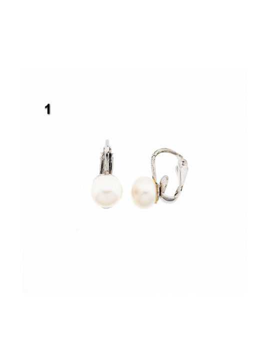 Metallic Pearl Earrings Set of 3 Sizes