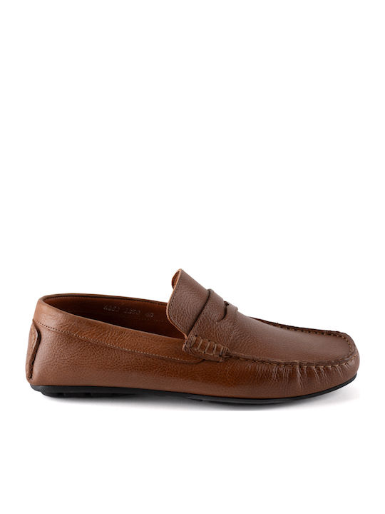 Men's Leather Moccasins Tabac Brown