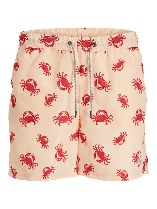 Jack & Jones Ανδρικό Μαγιό Σορτς Apricot Ice με...