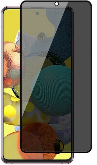 Glass 0.2mm Privacy Full Face Tempered Glass Μαύρο (Redmi Note 9S / 9 Pro / 9 Pro Max)