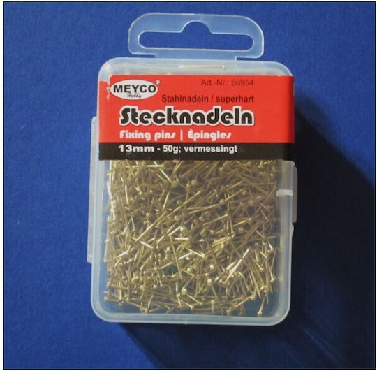 Meyco Stecknadeln Bastelartikel 50gr in Gold Farbe