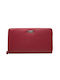 Mentzo Leather Women's Wallet with RFID Burgundy