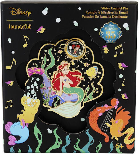 Loungefly Disney Little Mermaid 35th Anniversary Life Is Bubbles Collector Box Badge 3 Wdpn3467