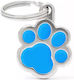 My Family Classic Dog ID Tag Paw Light Blue Metal