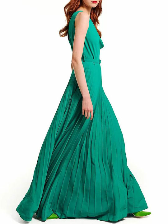 Forel Maxi Hemdkleid Kleid Drapiert Green