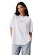 Calvin Klein Monologo Boyfriend Damen T-shirt Bright White