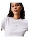Calvin Klein Damen T-Shirt Bright White