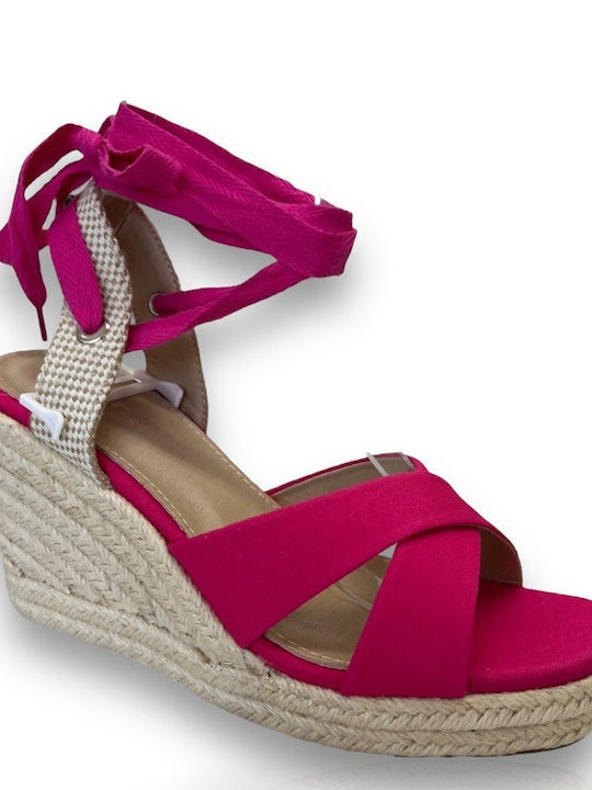 Siamo Shoes Women's Suede Ankle Strap Platforms Pink