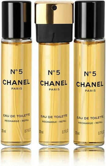 Chanel Nº 5 Purse Spray Refill Eau de Toilette 3 τμχ Refill 20ml