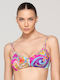 Luna Sports Bra Bikini Top with Adjustable Straps Multicolour