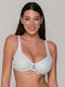 Luna Bikini Bra with Adjustable Straps white