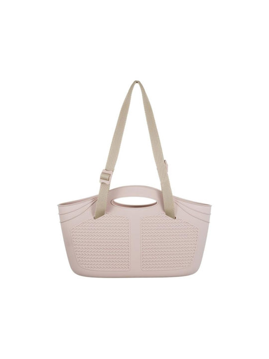 Πλαστική Τσάντα για Ψώνια σε Ροζ χρώμα