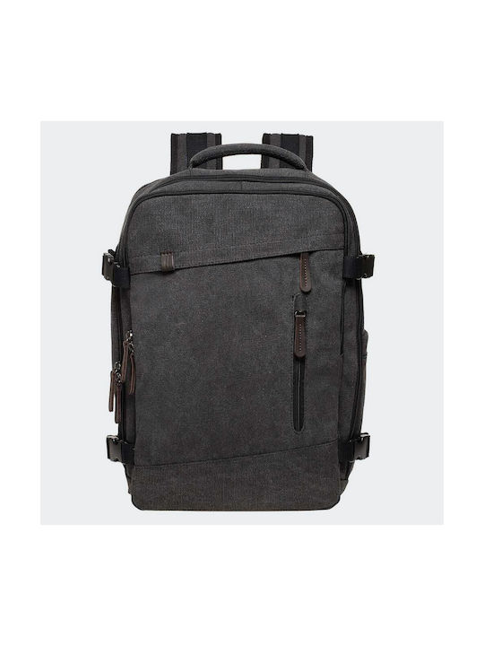 Kaukko Fabric Backpack Antitheft Black 25lt