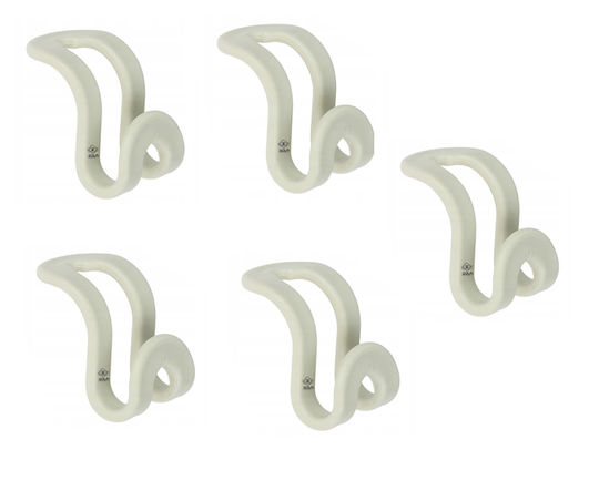 Hanger Organizer Hooks Zola Plastic Light Grey 3.3x2.4 cm