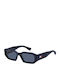 Tommy Hilfiger Unisex Sunglasses With Blue Horn-Rimmed Frame And Blue Lens TJ0099/S PJP/KU